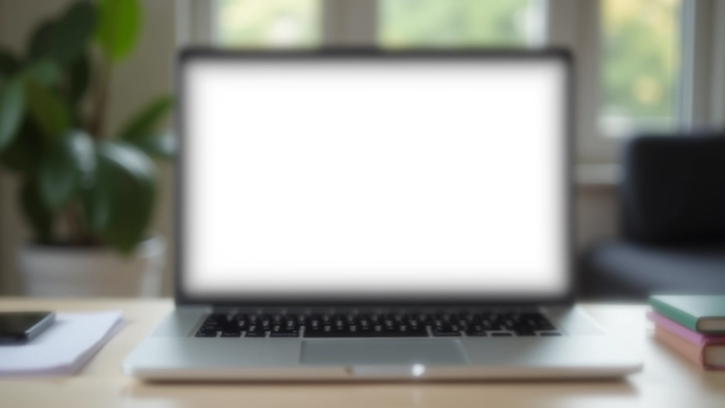 Laptop-scherm met geminimaliseerde interfaces en weinig tabs open