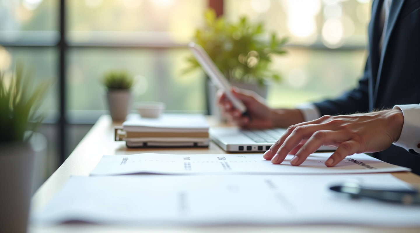 Georganiseerde werkplek met agenda en planningstools